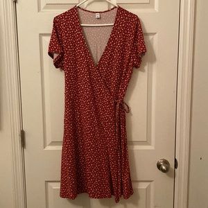 Knit Wrap Dress